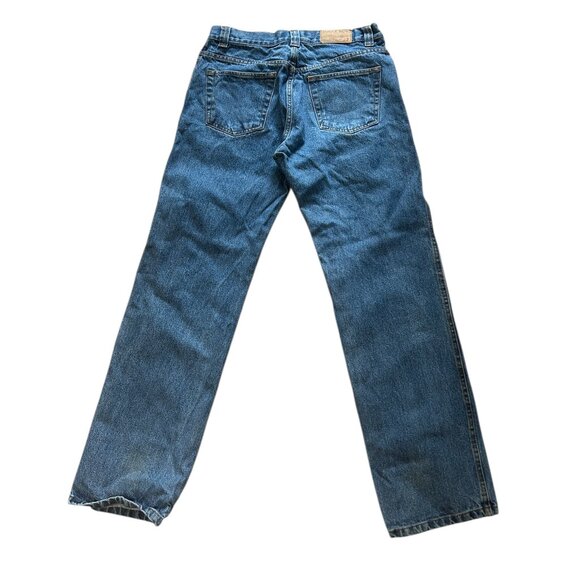 Vintage Bugle Boy Style Class A Jeans Men’s 36x32 Flag Patch 1977 Retro - Picture 3 of 3